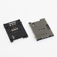 SIM Push-Push Type H1.80 (6+2P) with CD Pin Card Socket Connector